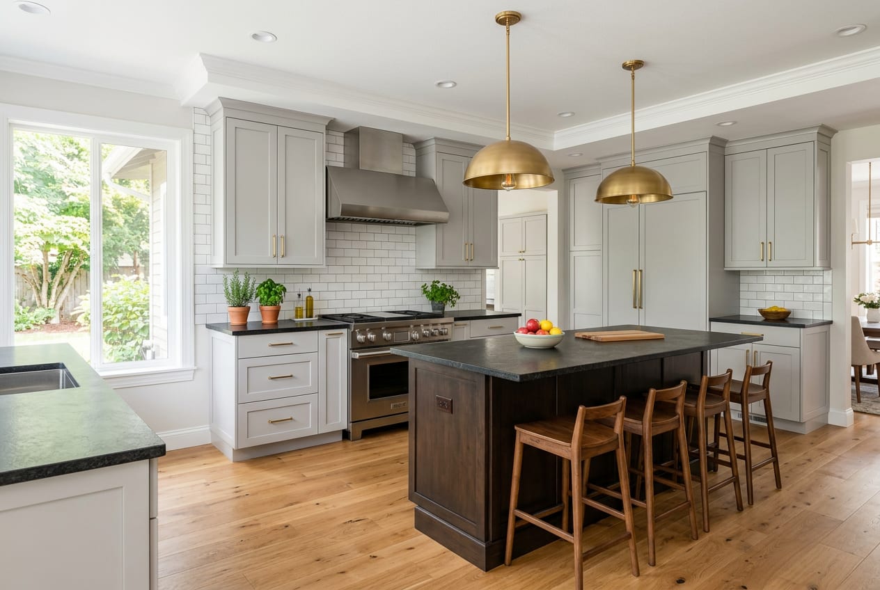 Luna Kitchen Remodeling Inc, kitchen remodeling in Lynnwood, completed project 1